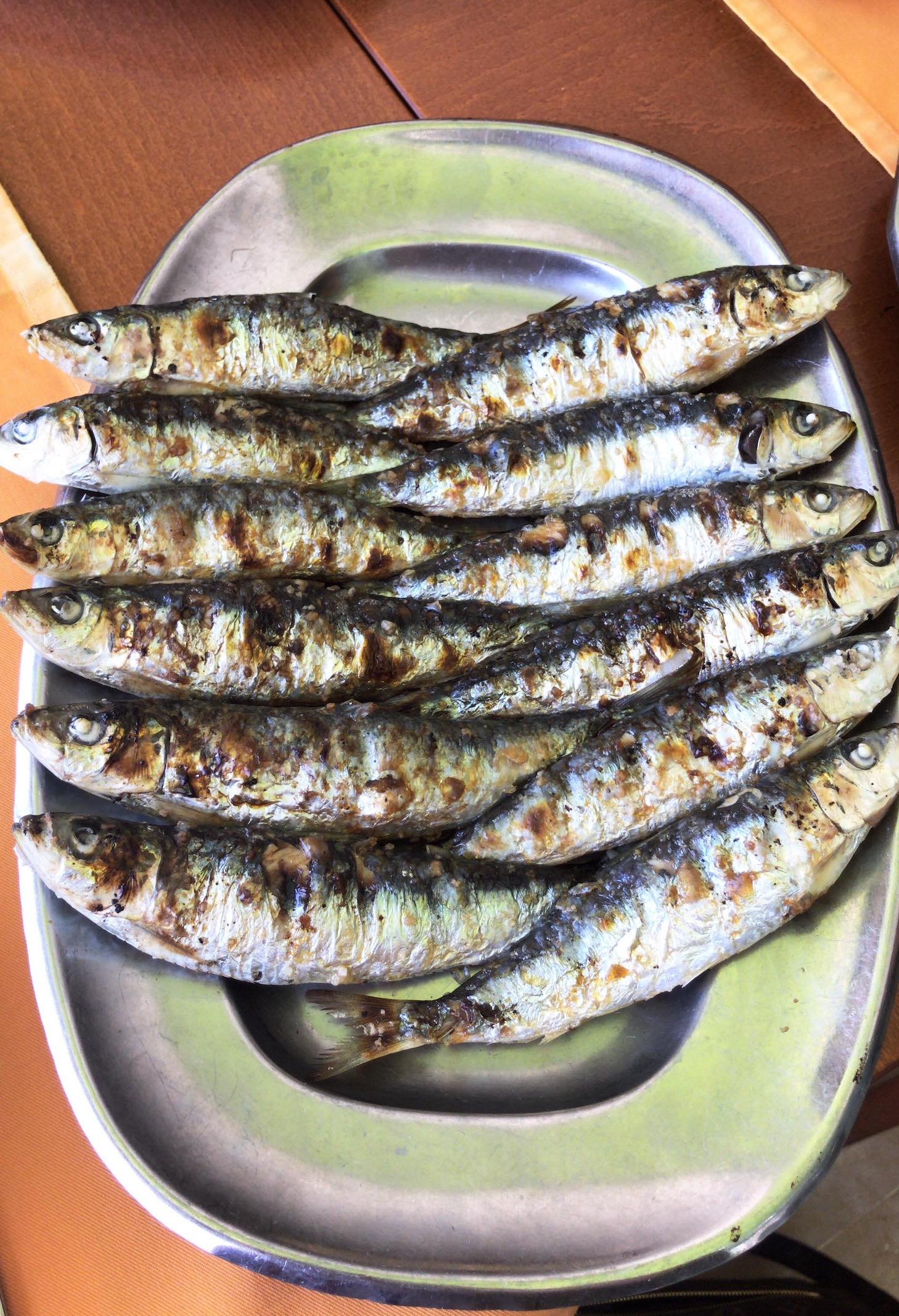 portion sardines grillées