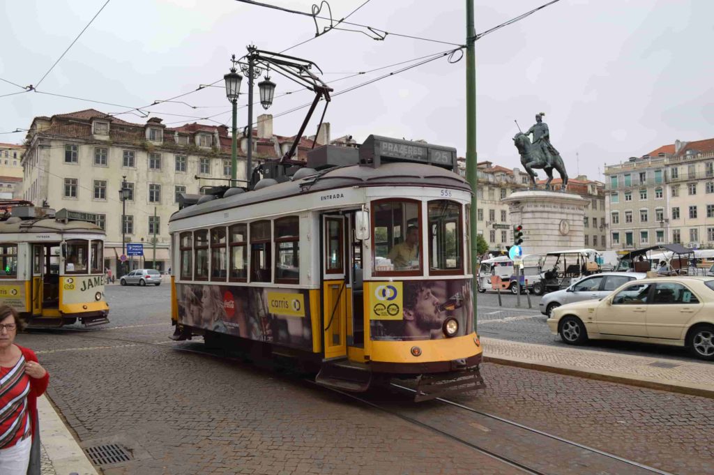 The Lisbon traditional tram