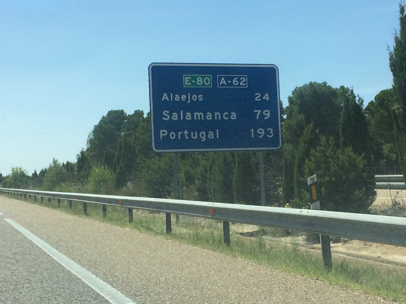 route vers le Portugal