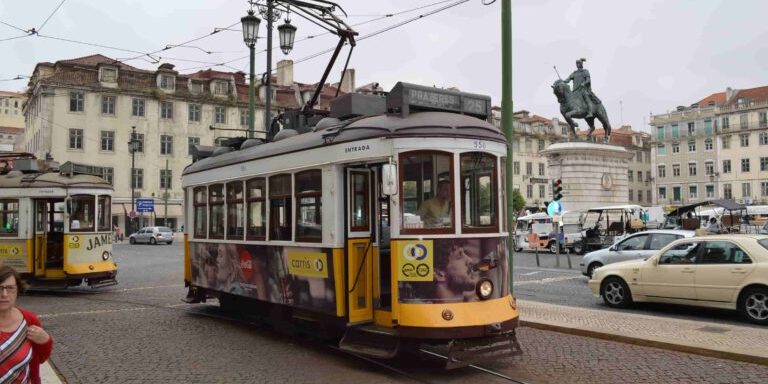 The Lisbon traditional tram