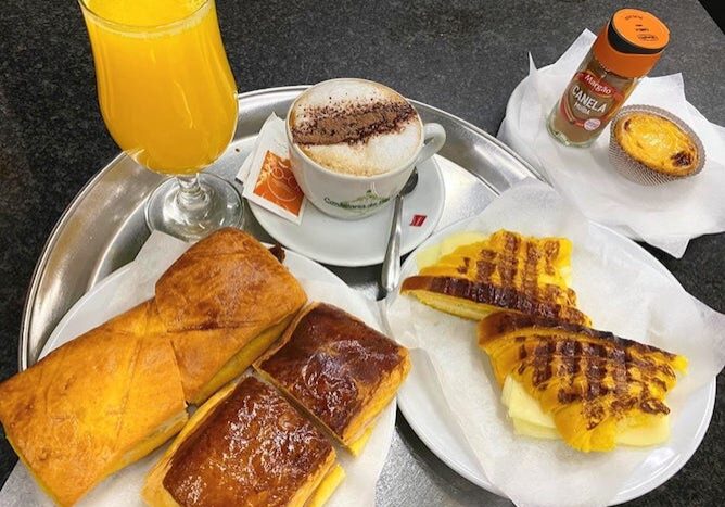 petit-déjeuner au Portugal